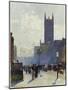 Lower Fifth Avenue, 1890-Childe Hassam-Mounted Premium Giclee Print