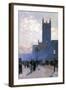 Lower Fifth Avenue-Childe Hassam-Framed Art Print