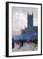 Lower Fifth Avenue-Childe Hassam-Framed Art Print