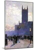 Lower Fifth Avenue-Childe Hassam-Mounted Art Print