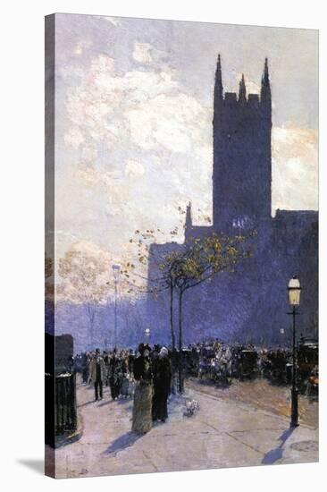 Lower Fifth Avenue-Childe Hassam-Stretched Canvas