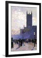 Lower Fifth Avenue-Childe Hassam-Framed Art Print