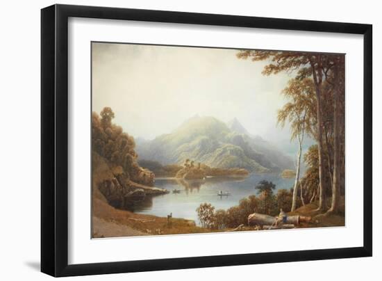 Lower Lake at Killarney from Muckross-George Fennel Robson-Framed Giclee Print