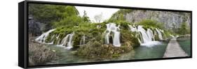 Lower Lakes Cascade in Lake Kaluderovac, Plitvice Lakes, Plitvicka Jezera, Croatia-Martin Zwick-Framed Stretched Canvas