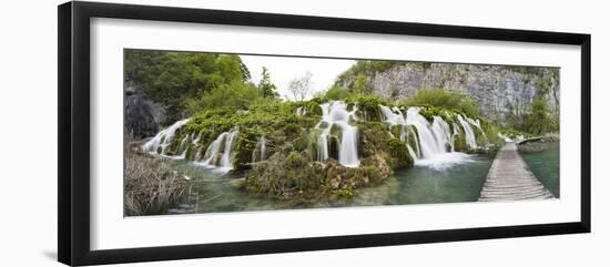 Lower Lakes Cascade in Lake Kaluderovac, Plitvice Lakes, Plitvicka Jezera, Croatia-Martin Zwick-Framed Photographic Print