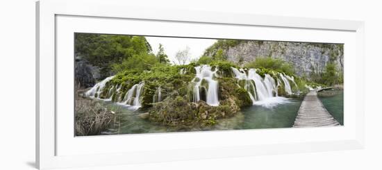 Lower Lakes Cascade in Lake Kaluderovac, Plitvice Lakes, Plitvicka Jezera, Croatia-Martin Zwick-Framed Photographic Print