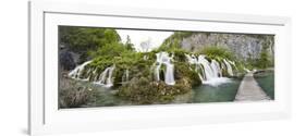 Lower Lakes Cascade in Lake Kaluderovac, Plitvice Lakes, Plitvicka Jezera, Croatia-Martin Zwick-Framed Photographic Print