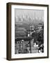 Lower Manhattan and Ferry Docks with Aid of a Telephoto Lens over the Rooftops in Staten Island-Andreas Feininger-Framed Premium Photographic Print