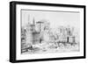 Lower Manhattan and the Battery from the Air - Skyline-null-Framed Art Print