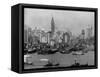 Lower Manhattan and Waterfront-null-Framed Stretched Canvas