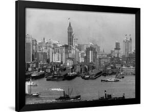 Lower Manhattan and Waterfront-null-Framed Photographic Print