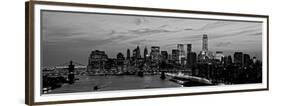 Lower Manhattan at dusk-Richard Berenholtz-Framed Art Print