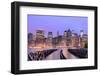 Lower Manhattan at Night in New York City-SeanPavonePhoto-Framed Photographic Print