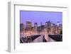 Lower Manhattan at Night in New York City-SeanPavonePhoto-Framed Photographic Print