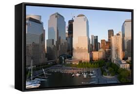 Lower Manhattan, Financial District, New York, USA-Peter Adams-Framed Stretched Canvas