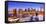 Lower Manhattan from Above the East River in New York City-Sean Pavone-Framed Stretched Canvas