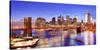 Lower Manhattan from Above the East River in New York City-Sean Pavone-Stretched Canvas