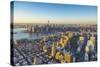 Lower Manhattan from Brooklyn, Manhattan, New York City, New York, USA-Jon Arnold-Stretched Canvas