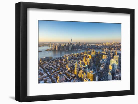 Lower Manhattan from Brooklyn, Manhattan, New York City, New York, USA-Jon Arnold-Framed Photographic Print