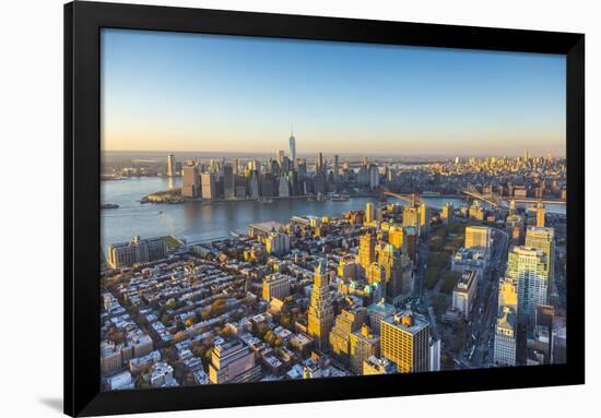 Lower Manhattan from Brooklyn, Manhattan, New York City, New York, USA-Jon Arnold-Framed Photographic Print