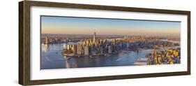 Lower Manhattan from Brooklyn, New York City, New York, USA-Jon Arnold-Framed Photographic Print