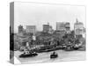 Lower Manhattan from the East River, 1902-null-Stretched Canvas