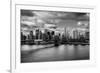 Lower Manhattan From the Manhattan Bridge Poster-null-Framed Photo