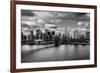 Lower Manhattan From the Manhattan Bridge Poster-null-Framed Photo