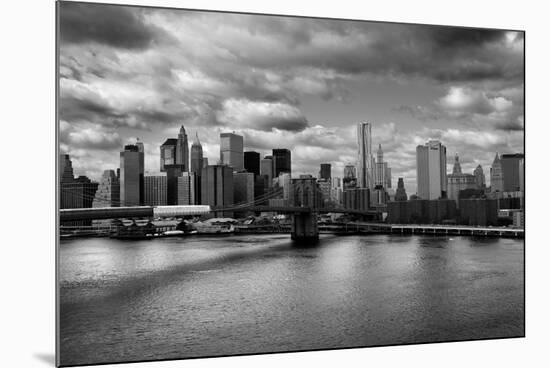 Lower Manhattan From the Manhattan Bridge Poster-null-Mounted Photo