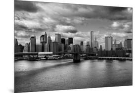 Lower Manhattan From the Manhattan Bridge Poster-null-Mounted Photo