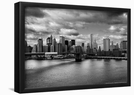 Lower Manhattan From the Manhattan Bridge-null-Framed Poster