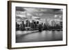 Lower Manhattan From the Manhattan Bridge-null-Framed Photo