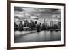 Lower Manhattan From the Manhattan Bridge-null-Framed Photo