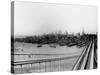 Lower Manhattan from the Top the Brooklyn Bridge-null-Stretched Canvas