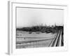 Lower Manhattan from the Top the Brooklyn Bridge-null-Framed Photographic Print