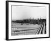 Lower Manhattan from the Top the Brooklyn Bridge-null-Framed Photographic Print