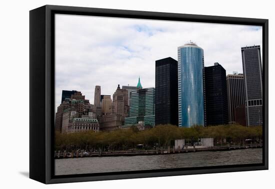 Lower Manhattan III-Erin Berzel-Framed Stretched Canvas