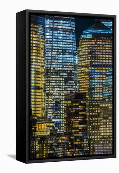 Lower Manhattan Including World Trade Center, Freedom Tower, Manhattan-Alan Copson-Framed Stretched Canvas