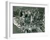 Lower Manhattan, New York, June 1947-null-Framed Photo