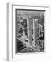 Lower Manhattan Showing the Twin Towers-null-Framed Photographic Print
