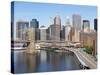 Lower Manhattan Skyline and Brooklyn Bridge-Alan Schein-Stretched Canvas