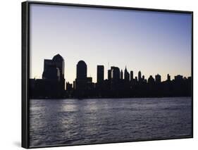 Lower Manhattan Skyline at Dawn, Manhattan, New York City, New York, USA-Amanda Hall-Framed Photographic Print