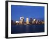Lower Manhattan Skyline at Dusk Across the Hudson River, New York City, New York, USA-Amanda Hall-Framed Photographic Print