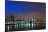 Lower Manhattan Skyline at Dusk.-Jon Hicks-Mounted Photographic Print