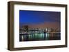 Lower Manhattan Skyline at Dusk.-Jon Hicks-Framed Photographic Print