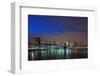 Lower Manhattan Skyline at Dusk.-Jon Hicks-Framed Photographic Print