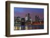 Lower Manhattan Skyline at Dusk.-Jon Hicks-Framed Photographic Print