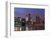 Lower Manhattan Skyline at Dusk.-Jon Hicks-Framed Photographic Print