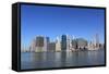 Lower Manhattan Skyline, New York City-Zigi-Framed Stretched Canvas