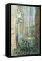 Lower Manhattan-Childe Hassam-Framed Stretched Canvas